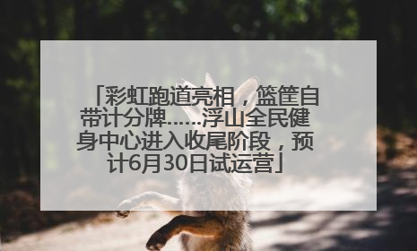 彩虹跑道亮相，篮筐自带计分牌……浮山全民健身中心进入收尾阶段，预计6月30日试运营