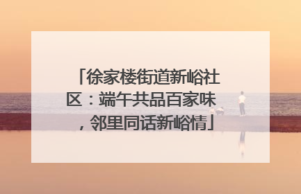 徐家楼街道新峪社区：端午共品百家味，邻里同话新峪情