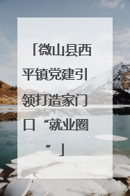 微山县西平镇党建引领打造家门口“就业圈”