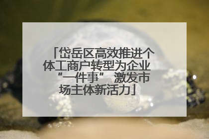 岱岳区高效推进个体工商户转型为企业“一件事” 激发市场主体新活力