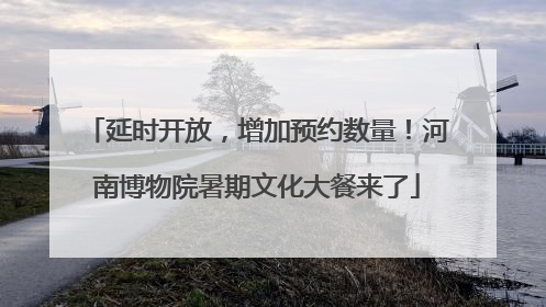延时开放，增加预约数量！河南博物院暑期文化大餐来了