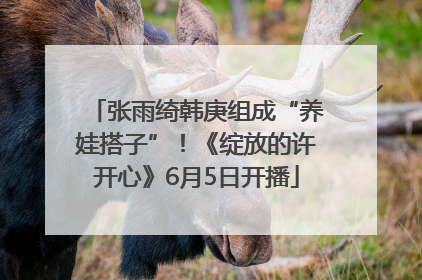 张雨绮韩庚组成“养娃搭子”！《绽放的许开心》6月5日开播