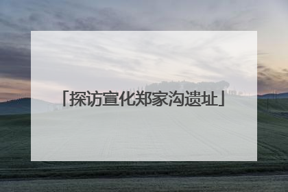 探访宣化郑家沟遗址