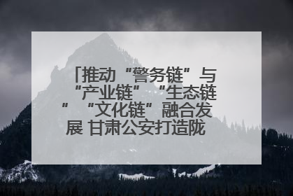 推动“警务链”与“产业链”“生态链”“文化链”融合发展 甘肃公安打造陇原旅游警务品牌