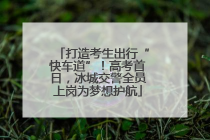 打造考生出行“快车道”！高考首日，冰城交警全员上岗为梦想护航