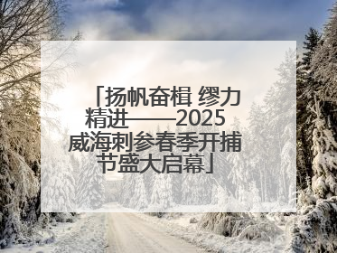 扬帆奋楫 缪力精进——2025威海刺参春季开捕节盛大启幕