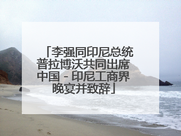 李强同印尼总统普拉博沃共同出席中国－印尼工商界晚宴并致辞