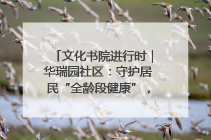 文化书院进行时｜华瑞园社区：守护居民“全龄段健康”，“圈”出幸福感