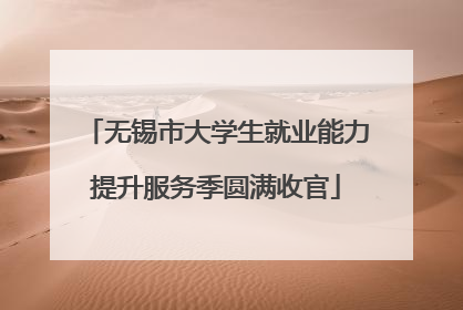 无锡市大学生就业能力提升服务季圆满收官