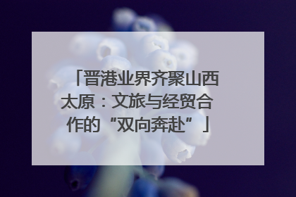 晋港业界齐聚山西太原：文旅与经贸合作的“双向奔赴”