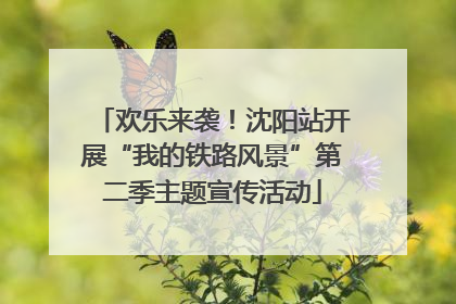 欢乐来袭！沈阳站开展“我的铁路风景”第二季主题宣传活动