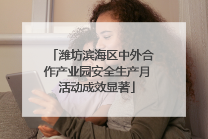 潍坊滨海区中外合作产业园安全生产月活动成效显著
