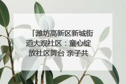 潍坊高新区新城街道大观社区：童心绽放社区舞台 亲子共谱六一欢歌