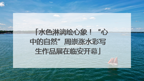 水色淋漓绘心象！“心中的自然”周崇涨水彩写生作品展在临安开幕