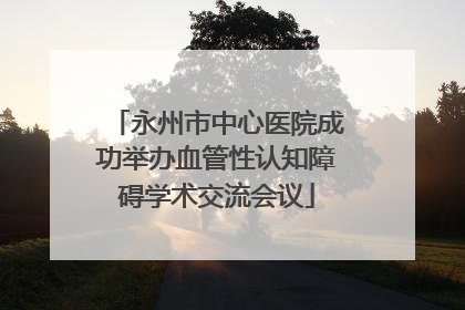 永州市中心医院成功举办血管性认知障碍学术交流会议