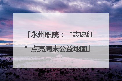 永州职院：“志愿红”点亮周末公益地图