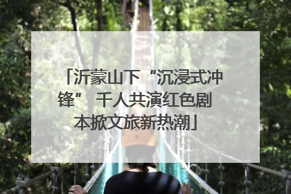 沂蒙山下“沉浸式冲锋” 千人共演红色剧本掀文旅新热潮