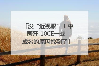 没“近视眼”！中国歼-10CE一战成名的原因找到了