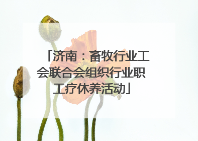 济南：畜牧行业工会联合会组织行业职工疗休养活动