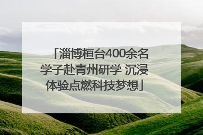 淄博桓台400余名学子赴青州研学 沉浸体验点燃科技梦想