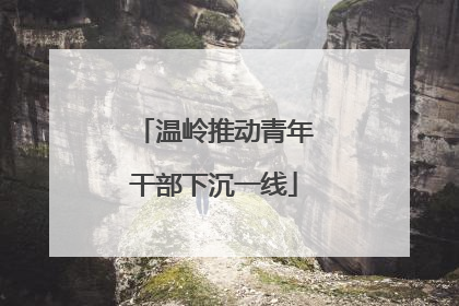 温岭推动青年干部下沉一线