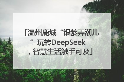 温州鹿城“银龄弄潮儿”玩转DeepSeek，智慧生活触手可及