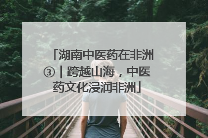 湖南中医药在非洲③｜跨越山海，中医药文化浸润非洲