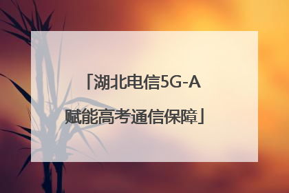 湖北电信5G-A赋能高考通信保障