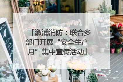 溆浦消防：联合多部门开展“安全生产月”集中宣传活动