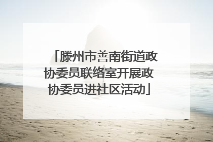 滕州市善南街道政协委员联络室开展政协委员进社区活动