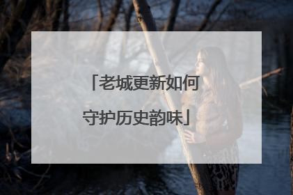 老城更新如何守护历史韵味