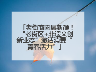 老街商圈展新颜！“老街区+非遗文创新业态”激活消费“青春活力”