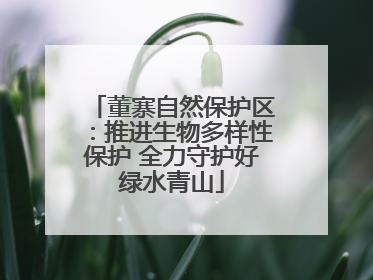 董寨自然保护区：推进生物多样性保护 全力守护好绿水青山
