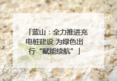 蓝山：全力推进充电桩建设 为绿色出行“赋能续航”