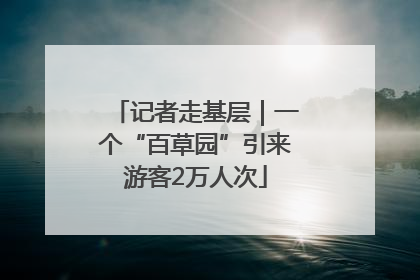 记者走基层｜一个“百草园”引来游客2万人次