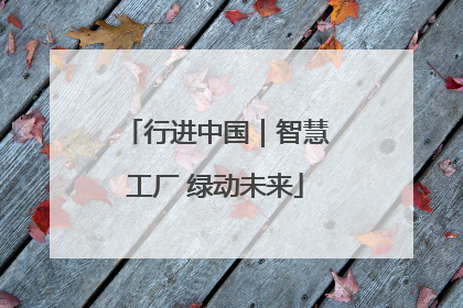 行进中国｜智慧工厂 绿动未来