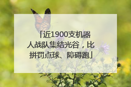 近1900支机器人战队集结光谷，比拼罚点球、障碍跑