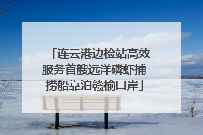连云港边检站高效服务首艘远洋磷虾捕捞船靠泊赣榆口岸