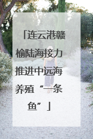 连云港赣榆陆海接力推进中远海养殖“一条鱼”