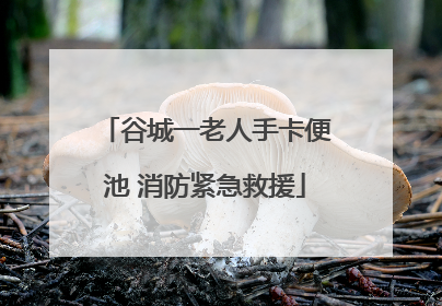 谷城一老人手卡便池 消防紧急救援