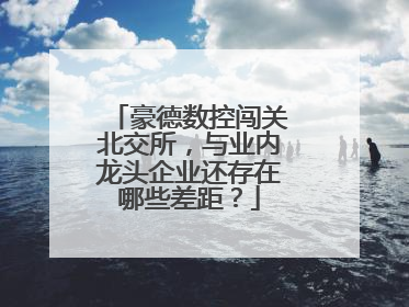 豪德数控闯关北交所，与业内龙头企业还存在哪些差距？