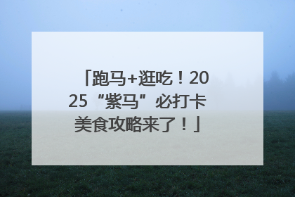 跑马+逛吃！2025“紫马”必打卡美食攻略来了！