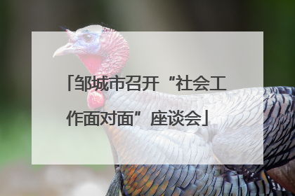 邹城市召开“社会工作面对面”座谈会