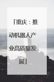 重庆：推动机器人产业高质量发展