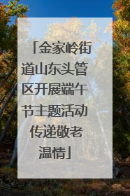 金家岭街道山东头管区开展端午节主题活动 传递敬老温情