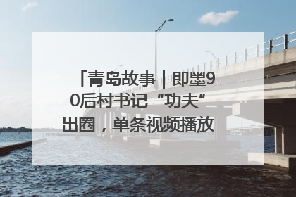青岛故事｜即墨90后村书记“功夫”出圈，单条视频播放量过600万