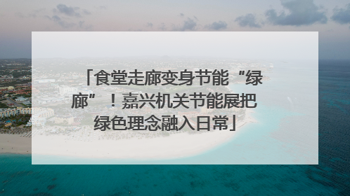 食堂走廊变身节能“绿廊”！嘉兴机关节能展把绿色理念融入日常