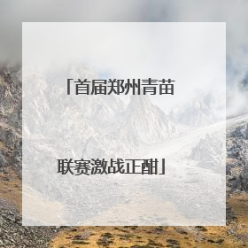 首届郑州青苗联赛激战正酣