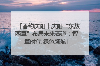 香约庆阳丨庆阳“东数西算”布局未来赛道：智算时代 绿色领航