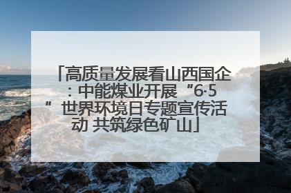 高质量发展看山西国企：中能煤业开展“6·5”世界环境日专题宣传活动 共筑绿色矿山